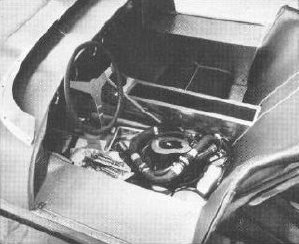 Driver's footwell came filled with trim pieces and ancillary items.