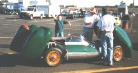 Westfield Lotus Eleven replica - Tech inspection at track day '99